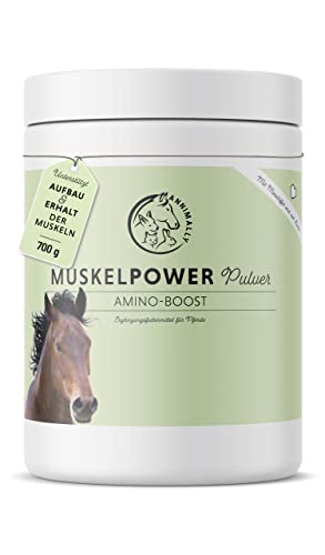 Annimally Muskelaufbau Pulver für Pferde 700g mit Sojaprotein